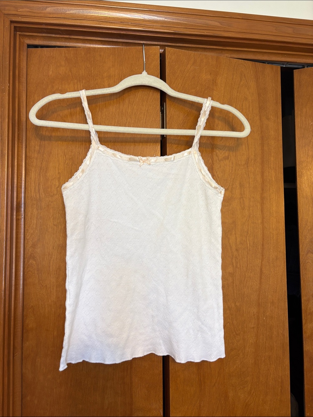 Brandy Melville Cream Lace-Trim Cami